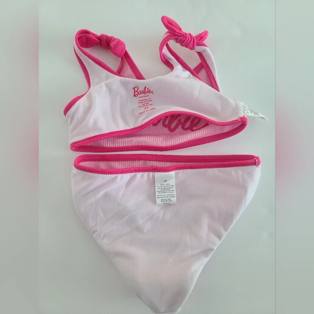 Barbie Toddler Girl Swimsuit Two Piece Size 3T